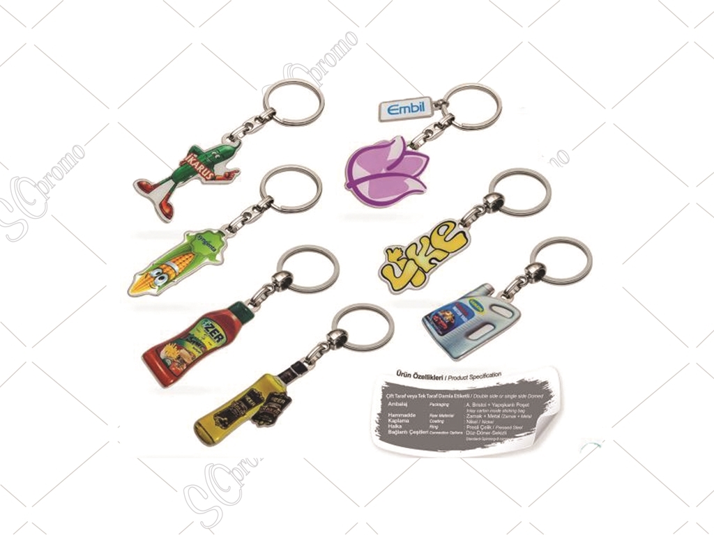 3D Drop Tag Keychain