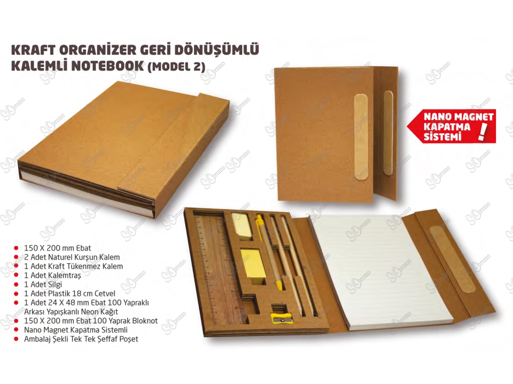 Organizer Kalemli Notebook