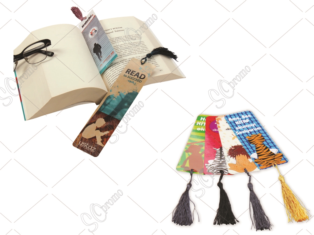 Püsküllü Karton Kitap Ayracı